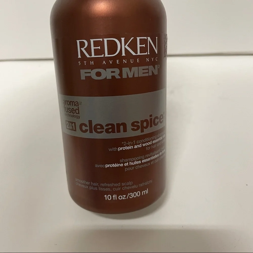 Redken for Men Clean Spice Conditioner Shampoo 10 OZ HTF